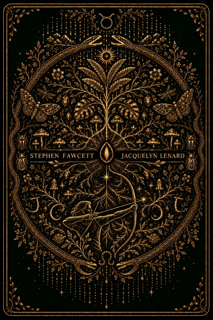 Troppo, The Living Oracle — gold botanical plate